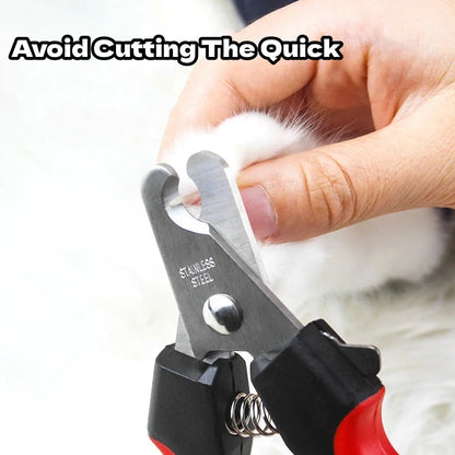 Easy Use Pet Nail Clippers for Beginners with Safety Guard Sharp Dog Cat Nail Trimmer with File Non-slip Handle Grooming Tool