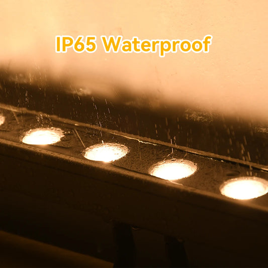 Vägg-Wash LED Utomhus – IP65, Varmvit 3000K, 12W, AC220V, Aluminium, 1/2/4-pack