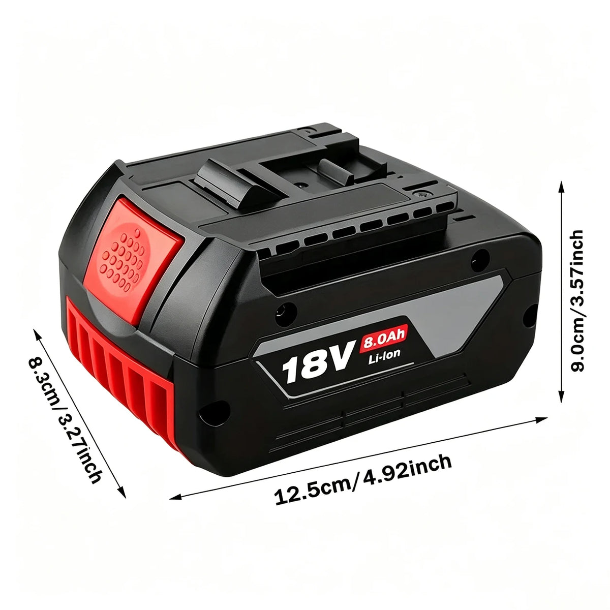18V 8.0Ah Suitable for Bosch Battery GBA Professional GBA GSR GSB BAT609G BAT622 BAT618G with LED Power Display