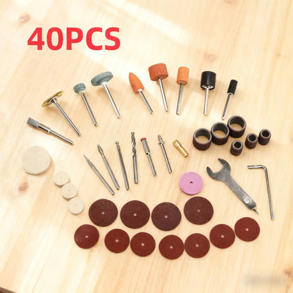 40pcs Mini Electric Drill Multi Rotary Tool Accessories Grinding Polishing Kits Grinder Head For Sanding Grinding Polishing