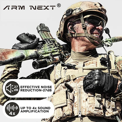 ARM NEXT Taktiska Hörlurar Hörselproppar Brusreducering NRR27dB