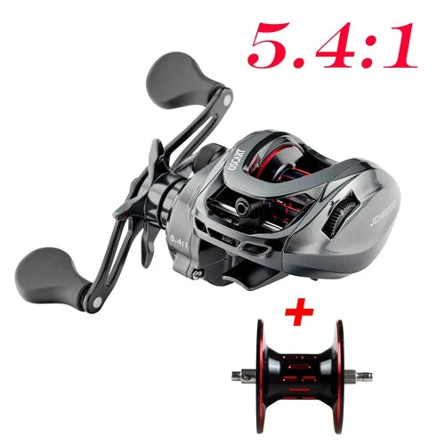 JOHNCOO Baitcasting-rulle för Saltvatten – 5.4:1 / 7.1:1, 9BB, Reservspole