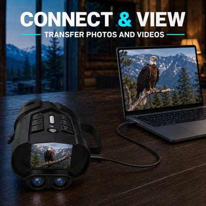 INSKAM digital nattkikare med 7-läges IR och 10× digital zoom