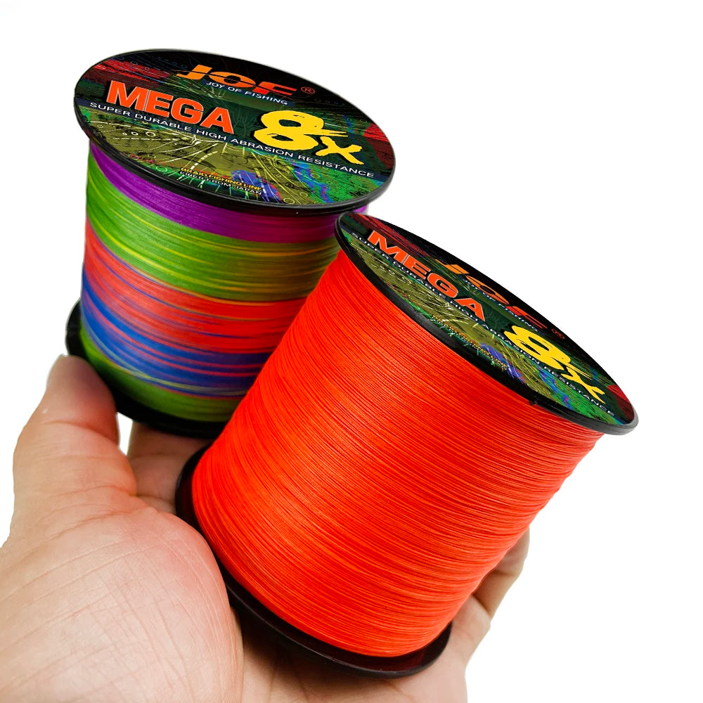 JOF 8 Strand 1000M 500M 300M 100M Japan Super Strong PE Braided Fishing Line Multifilament Braid Thread X8 18-78LBS