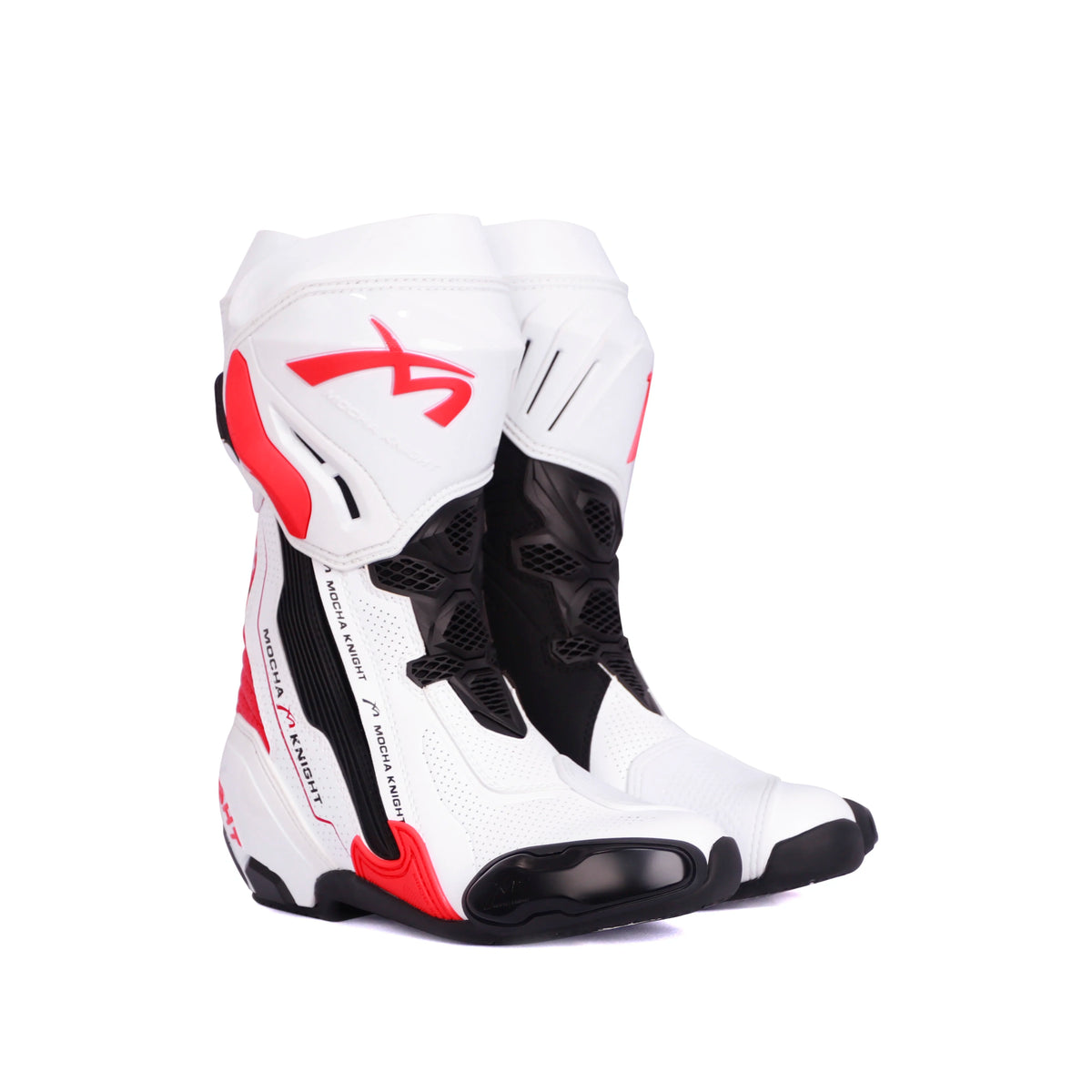 Racingstövlar MK099 i läder – proffsstövlar för bana och offroad, unisex 35–46