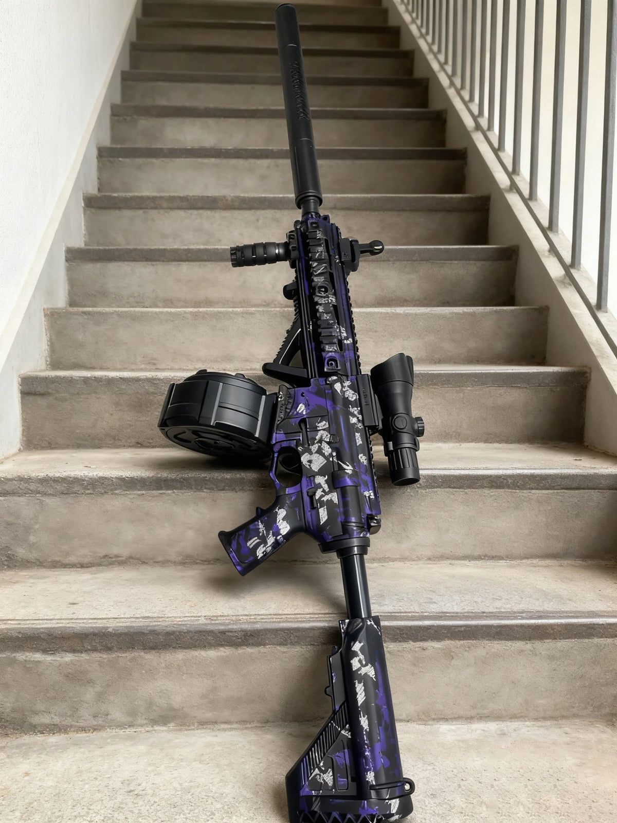 M416 Taktisk Gel Blaster Lila/Svart