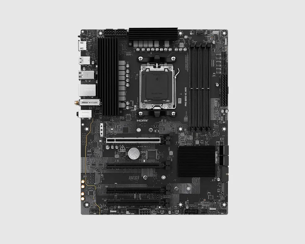 AMD B850 AM5 Motherboard MSI PRO B850-VC WIFI CPU Support Ryzen 7 9800X3D 7 7800X3D 9 7950X3D 5 9600X 7 7700 Ram 4xDDR5 M.2 ATX