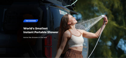 FLEXTAIL TINY SHOWER – Portabel Elektrisk Campingdusch, IPX7, 2500mAh, USB-C, 2 Lägen