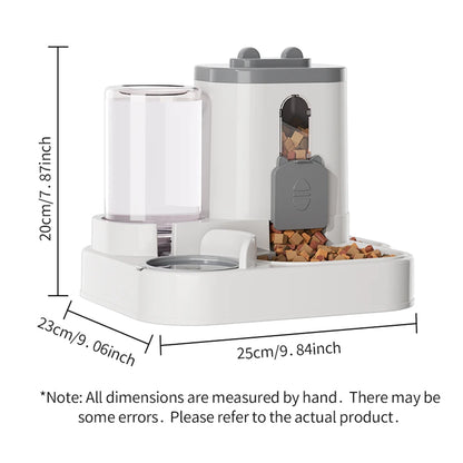 Pet large-capacity feeder integrated automatic water dispenser cat food bowl dog feeding bowl cat bowl dog bowl pet supplies