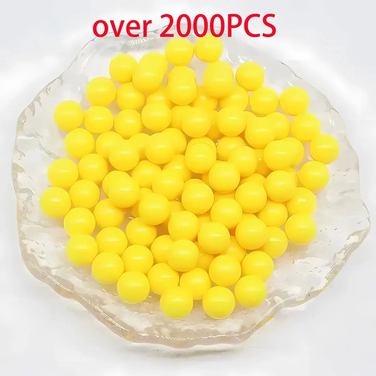 Gula 6 mm BB-kulor i plast för airsoft – 100–2 000 st