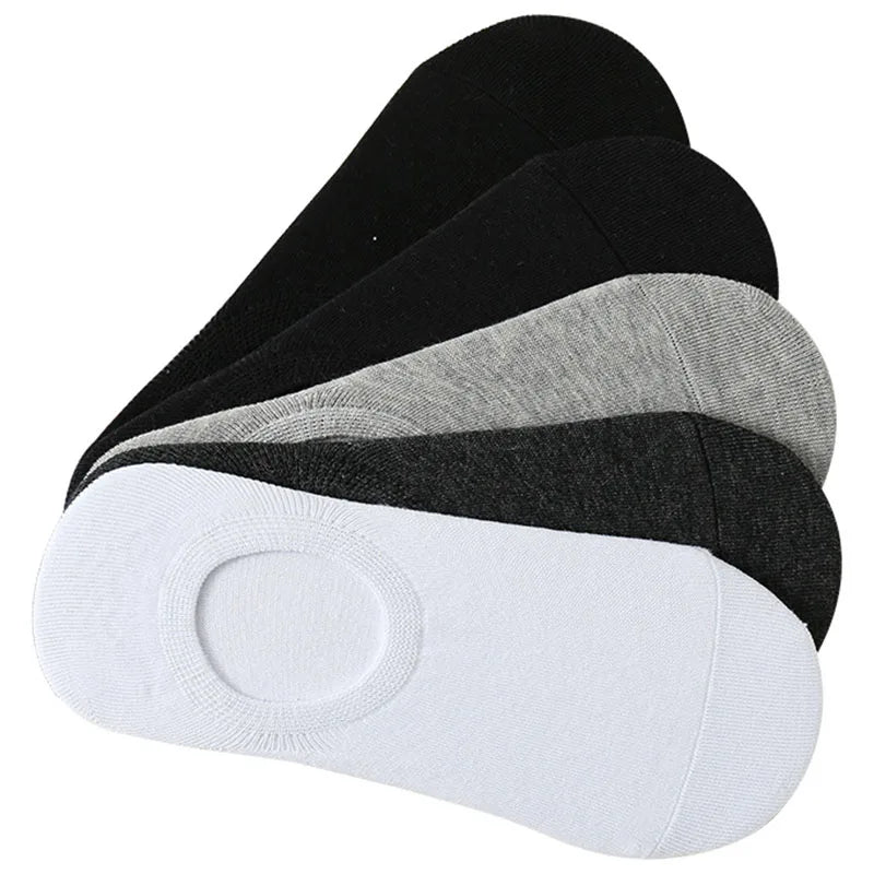 Wholesale 20PCS(10pairs) Pack Male Anti-slip Hidden Foot Socks, Thin Breathable Invisible Liner Socks, Multi Color No Show Socks