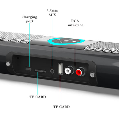 Wireless Bluetooth Sound Bar Speaker System Super Power Sound Speaker Wired Wireless Surround Stereo Home Theater TV Projector