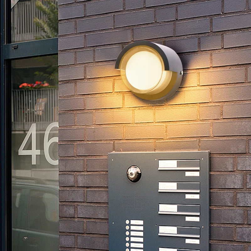 Modern LED Vägglampa In- & Utomhus – Vattentålig, 7 Stilar (B/C/D/F/G/H/I), AC85–265V