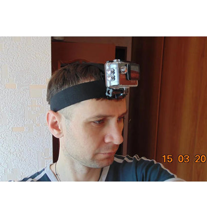 Adjustable Elastic Head Strap Mount for GoPro Hero 7 6 5 4 3 Session SJCAM SJ4000 Yi 4K Eken H9 Action Camera Accessory