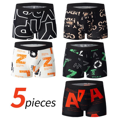 Herr Boxershorts 5/10-pack Svart Guldtryck – Bekäma Plus Size Sport & Strand, S–XXXL