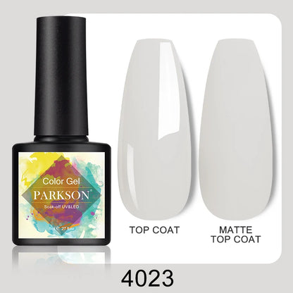 Parkson No Wipe Top Base Coat Nail Gel polish Design Enhancer Varnish Semi Permanent Soak Off UV LED Nail Art Tool