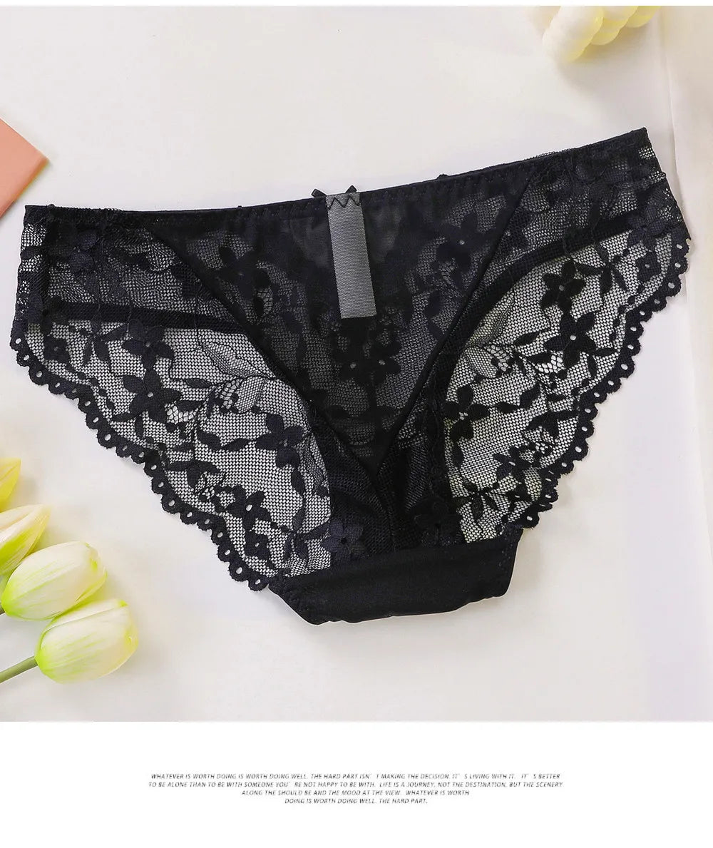 Ladies Soft Underwire Lace Push Up Bra Set Solid Floral Design Bralette Comfort Female Lingerie Set Suitable For A/B/C Cup