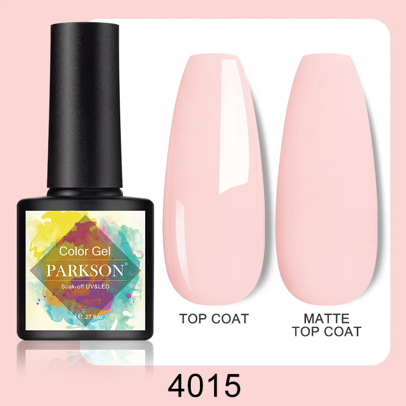 Parkson No Wipe Top Base Coat Nail Gel polish Design Enhancer Varnish Semi Permanent Soak Off UV LED Nail Art Tool