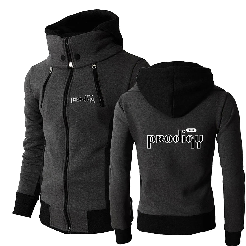 Hoodie-jacka med Dragkedja Herr – Tryckt Streetwear Vår/Höst, S–3XL