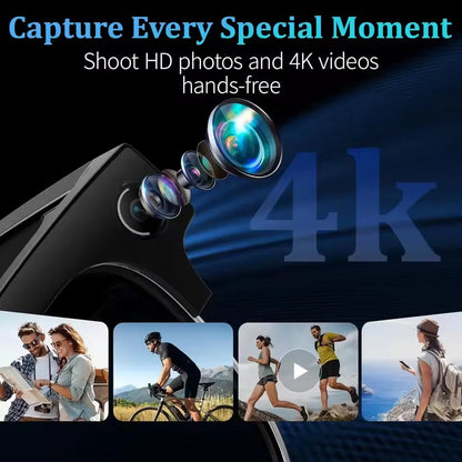 2026 New 4K HD 800W Camera Smart AI Glasses Video Photo Recognition AI Translation Chat GPT Hands-Free Calling Smart Sunglasses