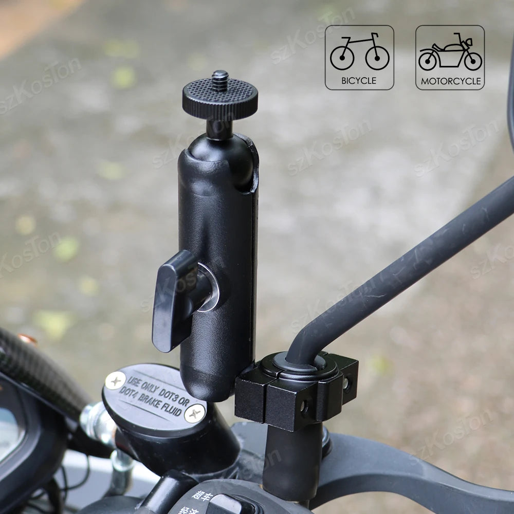 For Insta 360 X5 X4 X3 GO 3S Motorcycle Bicycle Clip Bracket for GoPro 13 12 11 DJI Action 6 Bike Selfie Stick Camera Accessory