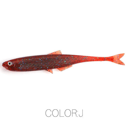 NEW Supercontinent leanness ShadTeez 60mm/80mm Perch Bass Artificia Pike Zander Predator Fishing 3d eyes Soft lure Fishing lures