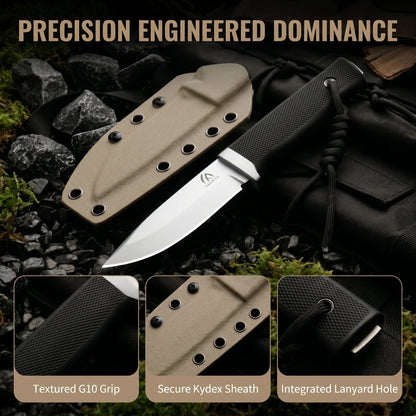 Portable storage outdoor knife, exquisite with sheath protection, camping, hiking, short distance travel, multifunctional knife