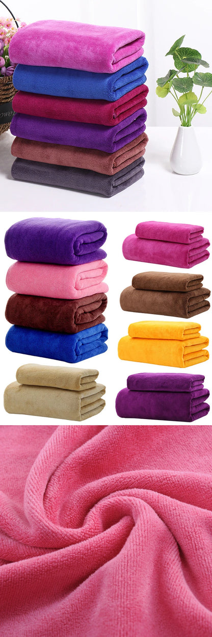 Beauty salon towels adult thickening large bath towels that soft absorb water do not shed hair multi-purpose micrmicrofiber towe
