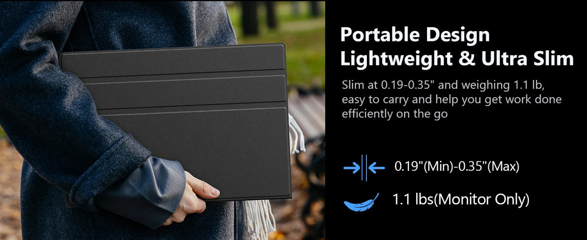 Amoudo portable monitors 15.6 inches 1920*1080P FHD, portable laptop computer extension screen, IPS screen, Monitor for laptop computer portable/PC/Telephone