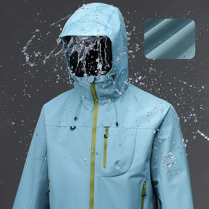Unisex Softshell Hoodie – Vattentät Vindjämpa för Friluftsliv, Vandring & Klättring, 4 Färger