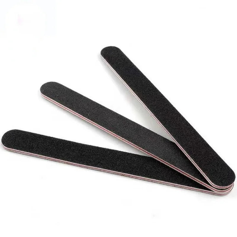 10Pcs Nail Files Sanding 100/180 Round Grit Buffer Block Pedicure  Manicure Buffing Polish Beauty Tools Professional Nail Files