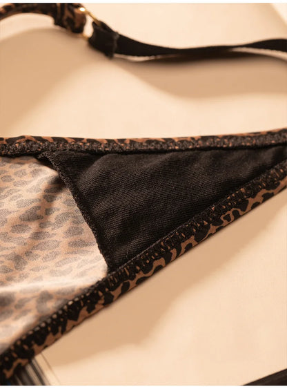 Ice Slik Low Waist Girls G String Leopard Flower Women Panties Sexy Briefs Thong T-back Underwear Female Lingerie Size S-XL
