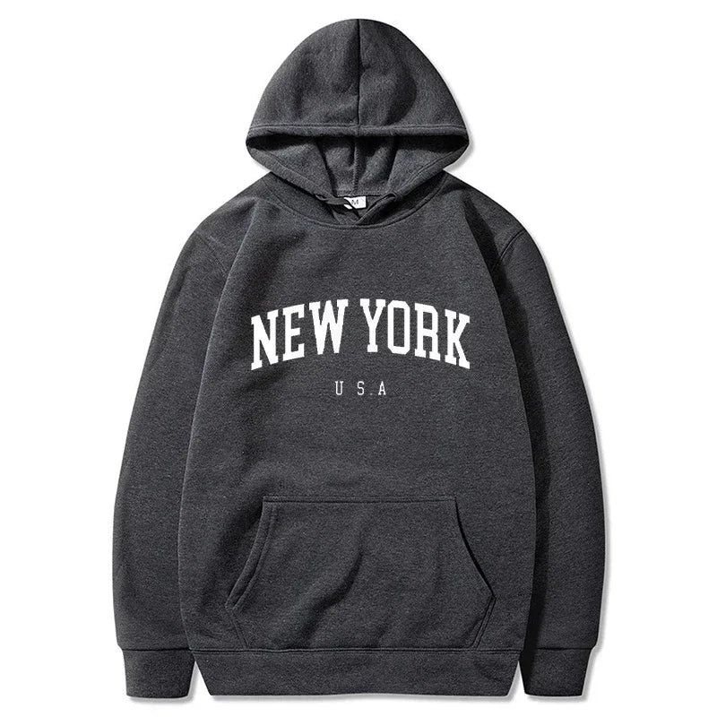 Letter Printed Hoodies Men Women Fashion Graphic Sweatshirts Casual Harajuku Pullover Sportswear