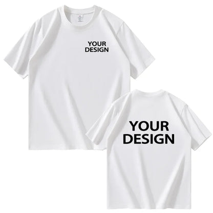 T-shirt i Bomull med Eget Tryck & Logotyp – Unisex, Lös Passform | XS–4XL