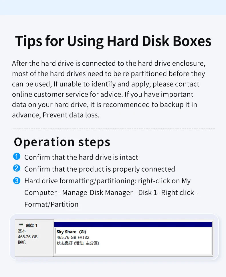 GODO USB 3.0 Dubbel Fack Typ C Hårddiskdocka för 2.5/3.5 tums SATA-enheter