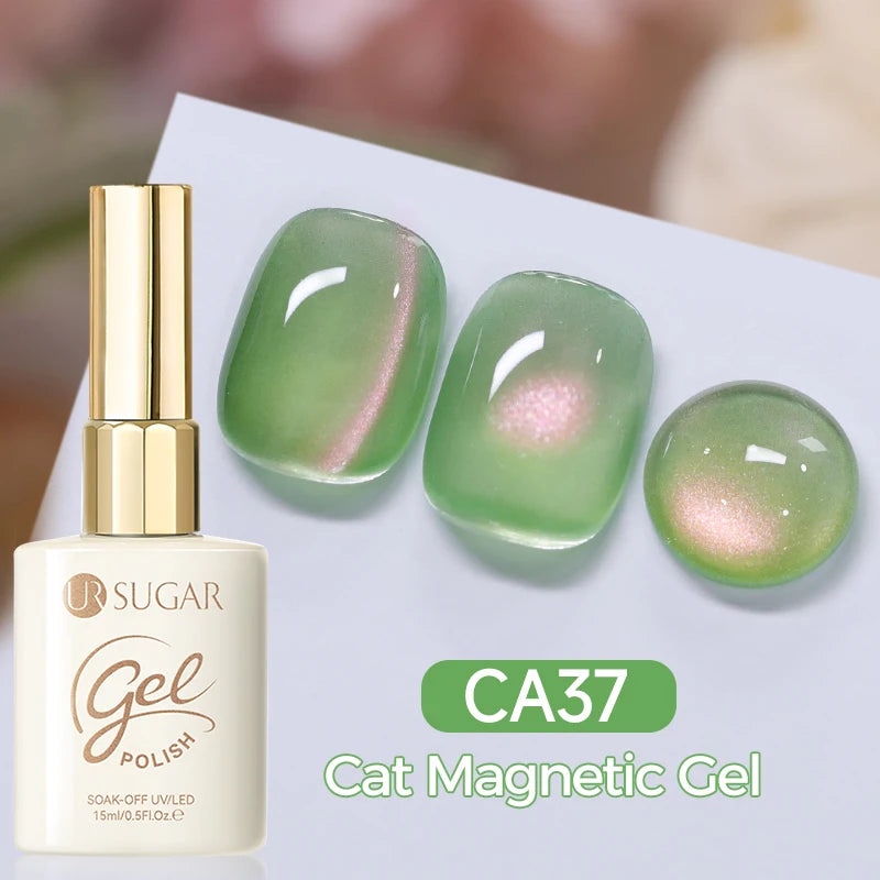 UR SUGAR 15ml Cat Magnetic Gel Nail Polish 30 Colors Semi Permanent Magnetic Gel UV/LED Soak Off Painting Vanrish Design