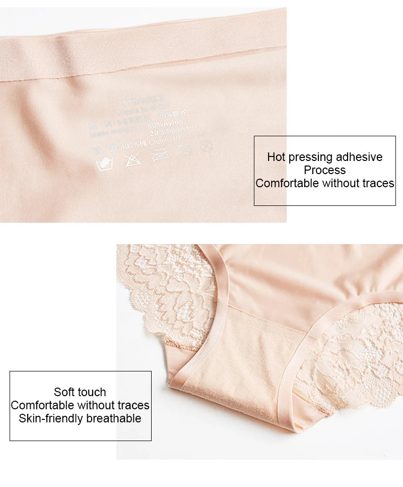 TrowBridge 3-pack Trosor i Spets och Satin - Stora Storlekar