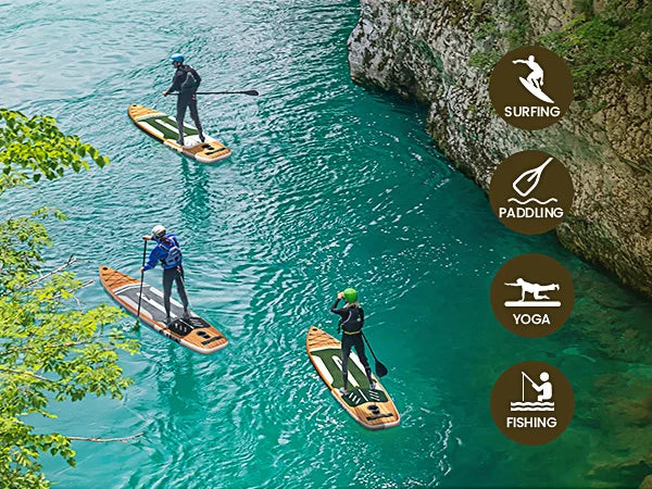 EGGORY 11FT Uppblåsbar SUP-bräda – 335×81×15 cm, Max 150 kg, Komplett Set