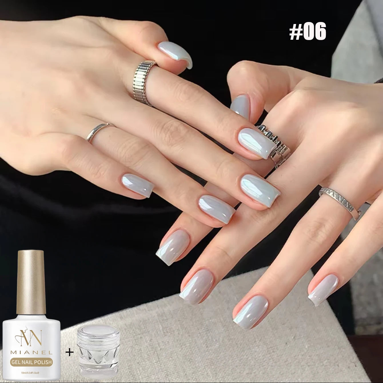 MAINEL 1-12Pcs Fashion Nude Shiny Soak Off UV Gel Nail Gel Polish Cosmetics Nail Art Nails Gel Polish Tips Nail Varnish