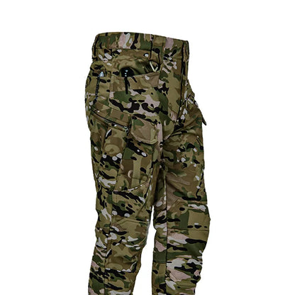 Outdoor Assault Pants with Thickened Fleece for Men Waterproof and Warm Various Colors of Casual Work Pants Hiking Pants