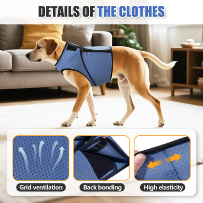 Breathable Mesh Dog Calming Vest Adjustable Anti-Anxiety Soothing Wrap Stress Relief Jacket For Thunder Travel Small M