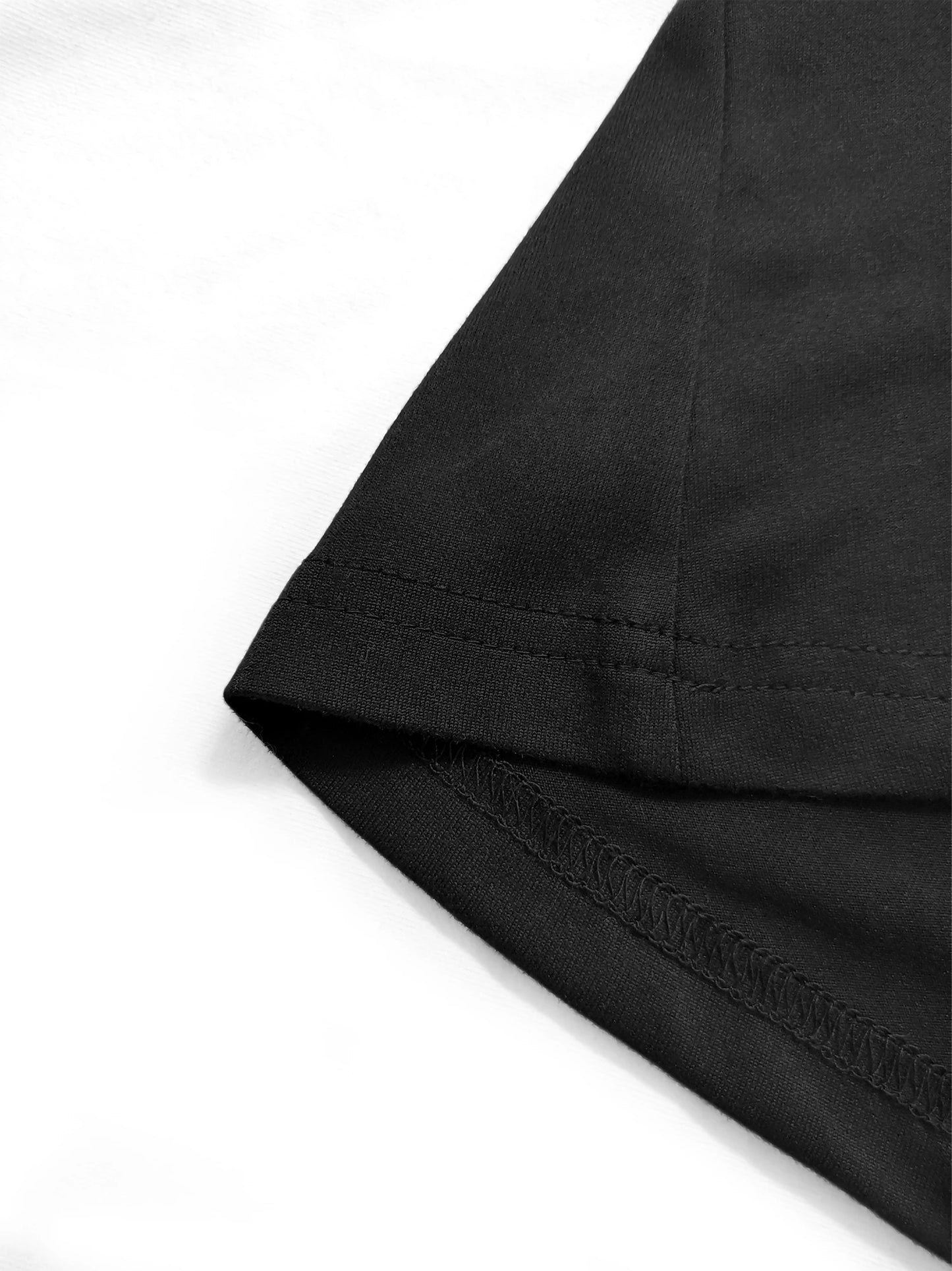 Women's Oversized V-Neck T-Shirt Solid Color Short-Sleeve Curved Hem Soft Fabric Black Gray Navy