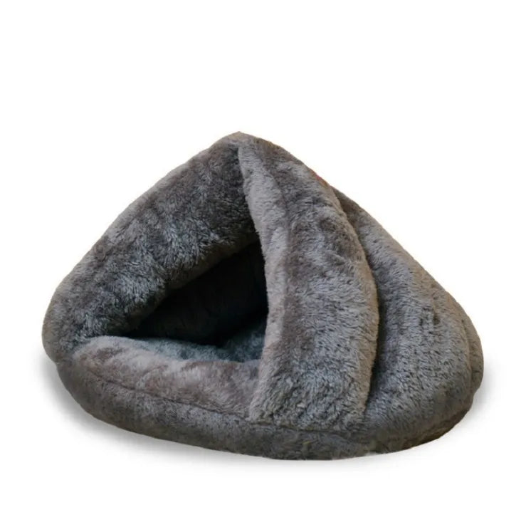 Mjuk Husdjursbädd i Plysch – Varm Grotta för Katt & Liten Hund, 40×40×30 cm