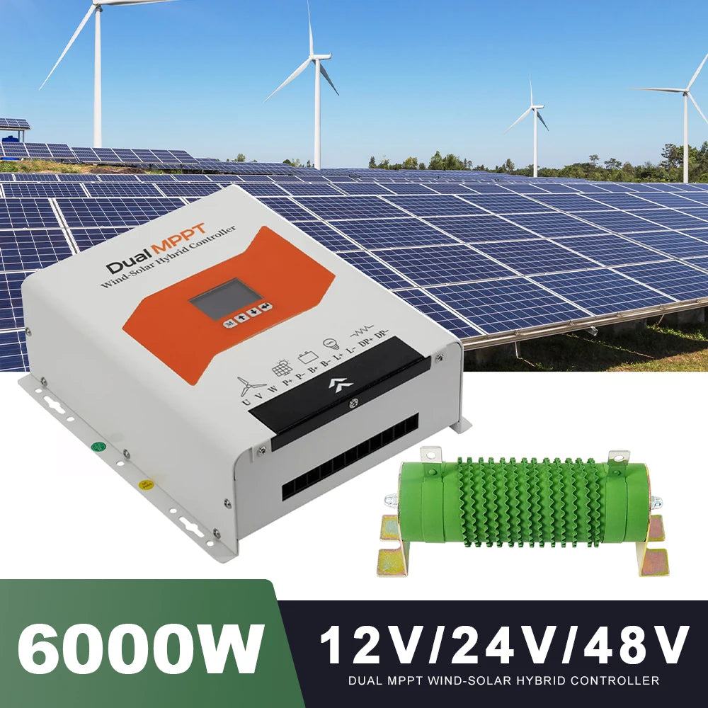 SMARAAD Horisontell Vindturbin 3kW/8kW – Låg Startvindhastighet Hybrid Sol+Vind Off-Grid Batterisystem 12–96V EU-lager Polen CE