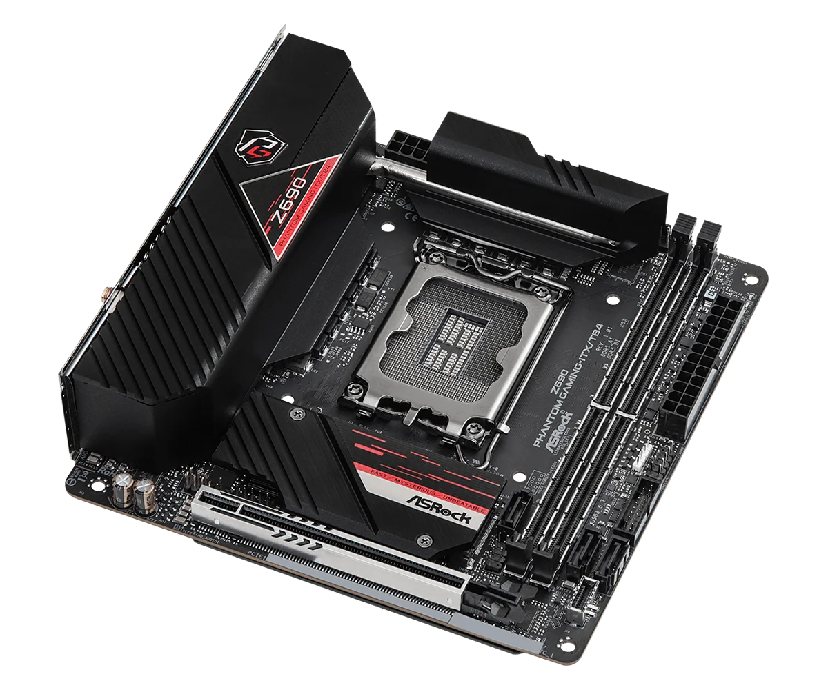 ASROCK Z690 Phantom Gaming-ITX/TB4 Mini‑ITX Motherboard Intel Z690 GA 1700 DDR5 M.2 96GB Wi-Fi 6E support 14900 14400 i5-14600