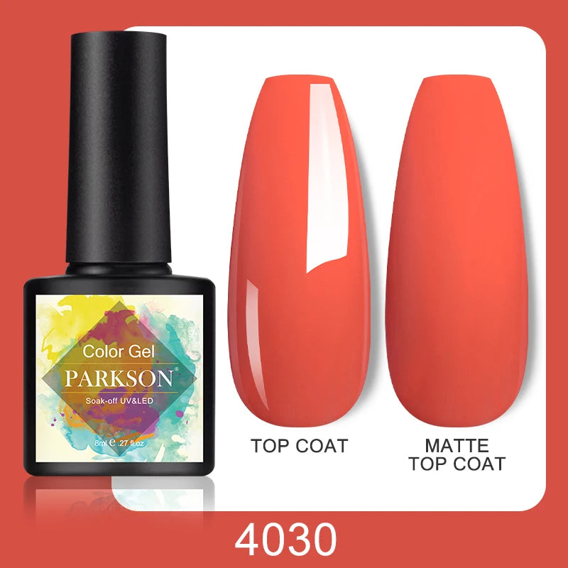 Parkson No Wipe Top Base Coat Nail Gel polish Design Enhancer Varnish Semi Permanent Soak Off UV LED Nail Art Tool