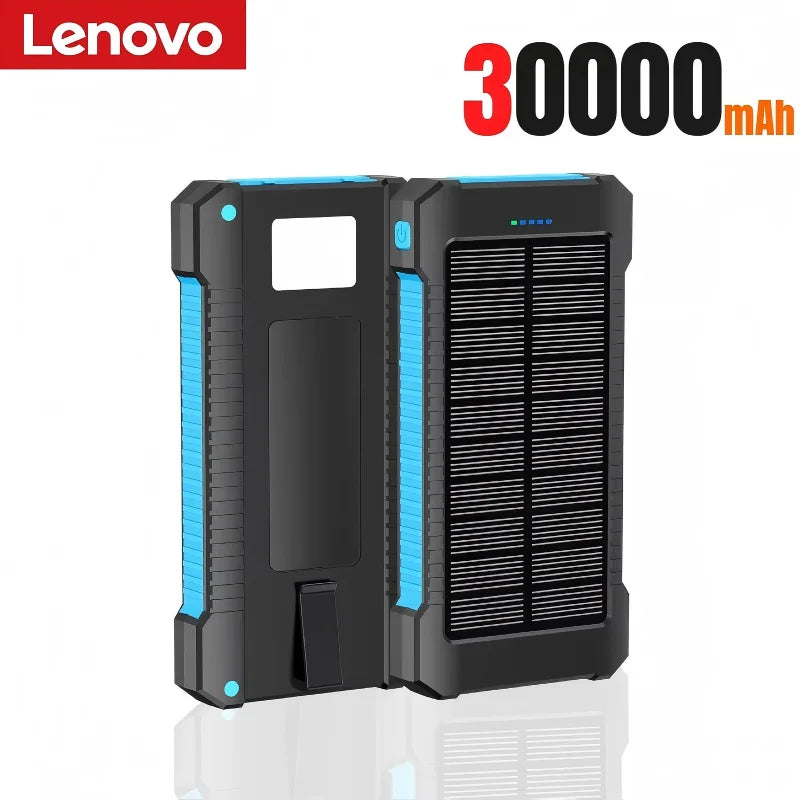 Lenovo 200000mah Solar Power Bank Portable Large Capacity Super Fast Charging Outdoor External Battery For iPhone Samsung Huawei