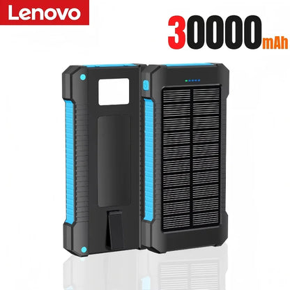 Lenovo 200000mah Solar Power Bank Portable Large Capacity Super Fast Charging Outdoor External Battery For iPhone Samsung Huawei