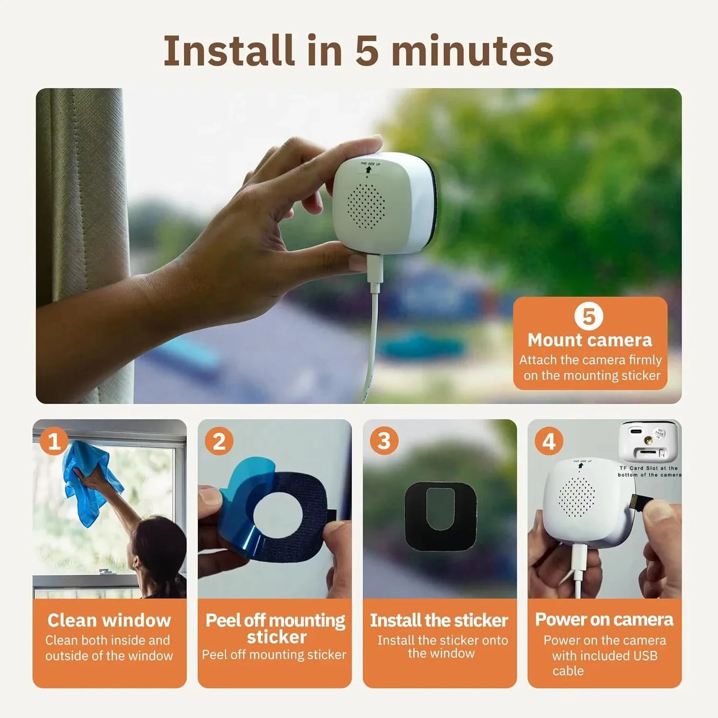 4K WiFi Camera Safety Monitor Mini 1080P HD Camcorders Indoors Night Version Video Intelligent Security Protection Camera