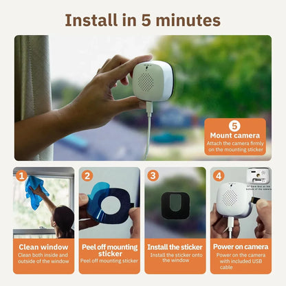 4K WiFi Camera Safety Monitor Mini 1080P HD Camcorders Indoors Night Version Video Intelligent Security Protection Camera